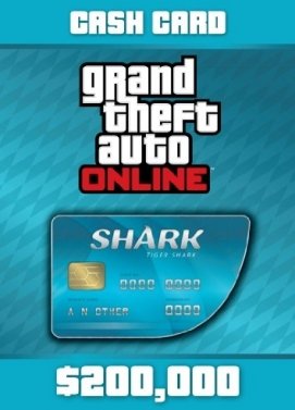 GTA Online Tiger Shark Cash Card GTA Online Tiger Shark Cash Card Key